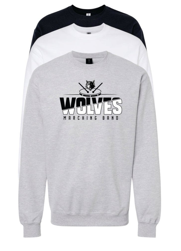 WOLVES MARCHING BAND CREW SWEATSHIRT