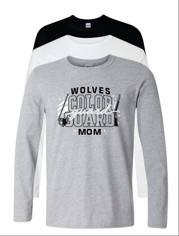 WOLVES COLORGUARD MOM/DAD LS TEE