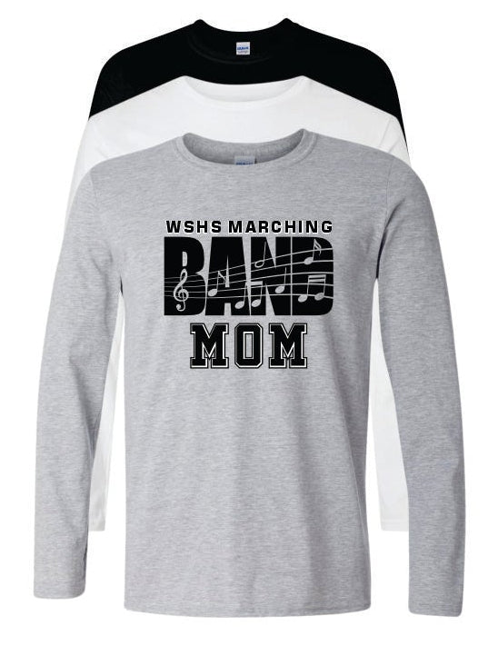 WSHS MARCHING BAND MOM/DAD LS TEE