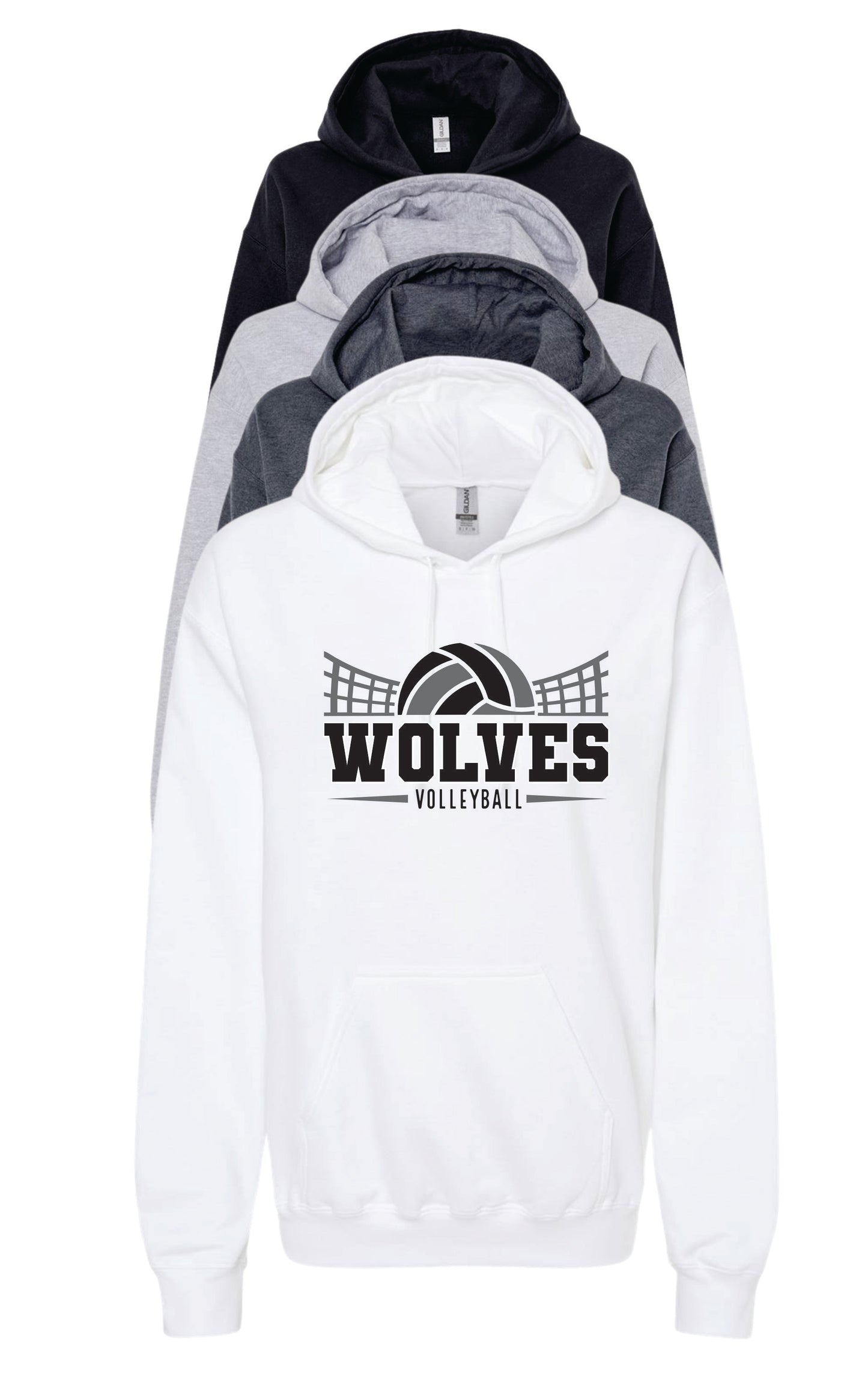WSHS Volleyball Hoodie 50/ 50 Blend