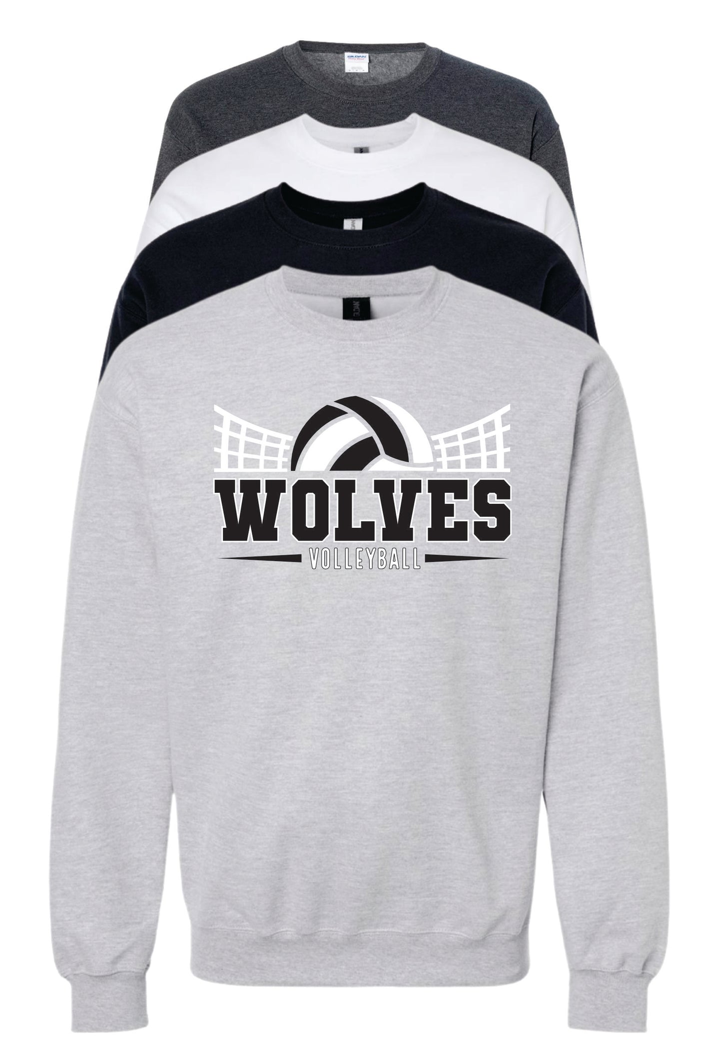 WSHS Volleyball Crewneck Sweatshirt 50/50 Blend