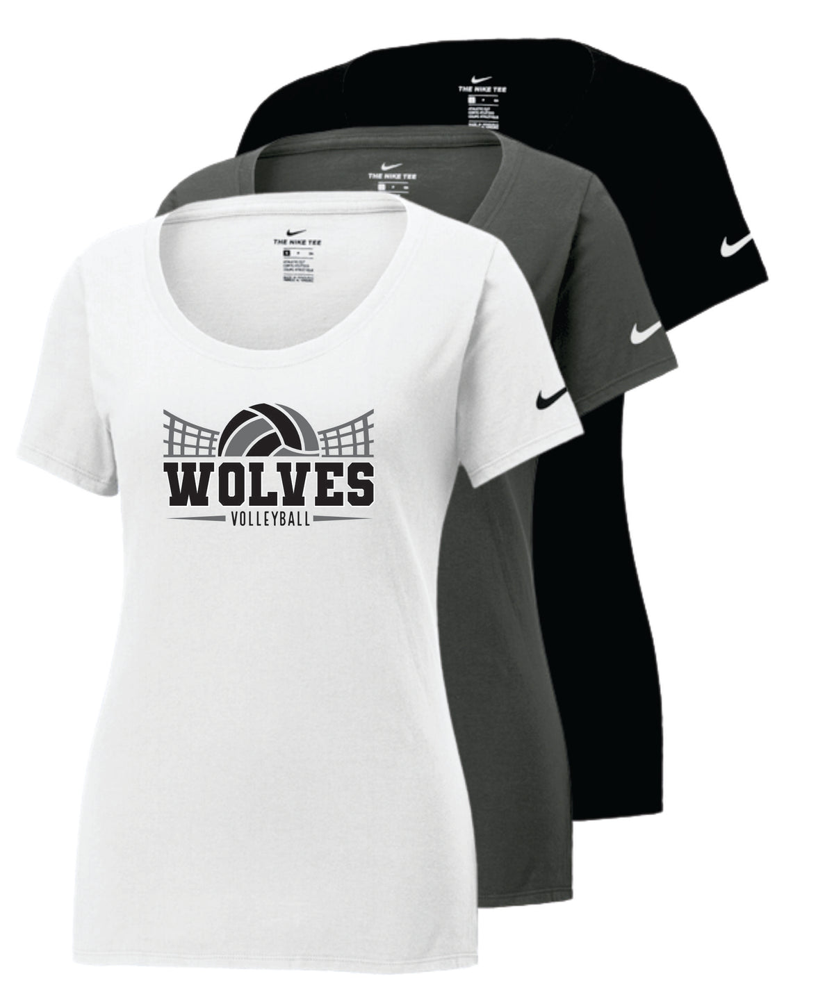 WSHS Volleyball Nike Ladies Dri-Fit Cotton/Poly Tee