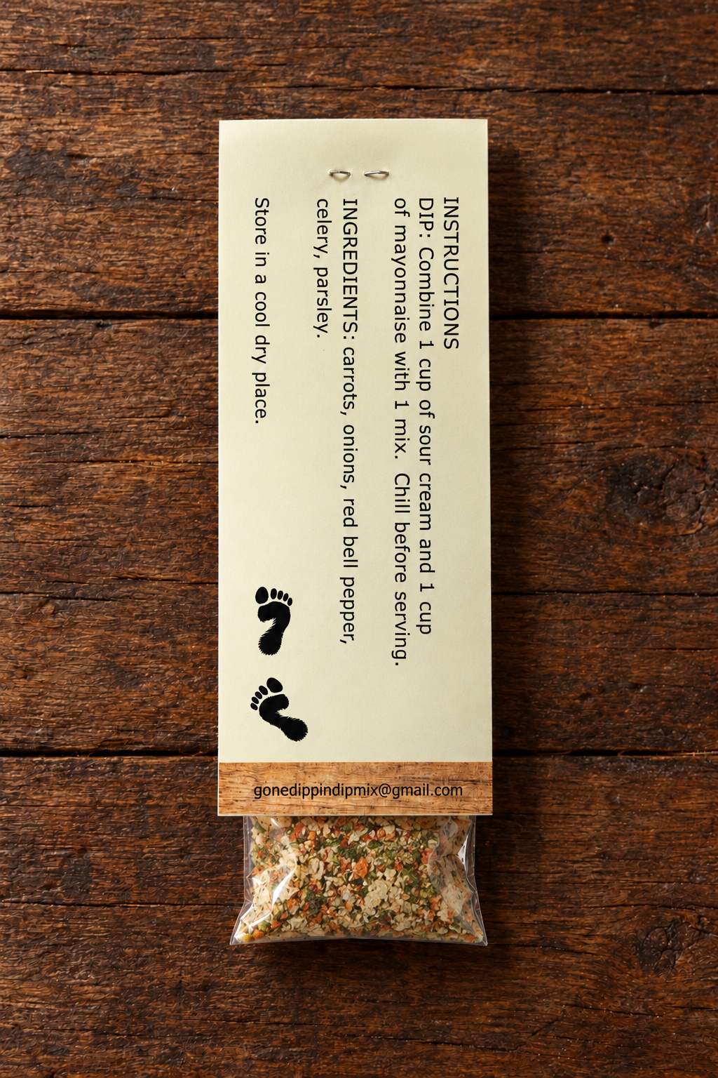 Garden Vegetable Dip Mix