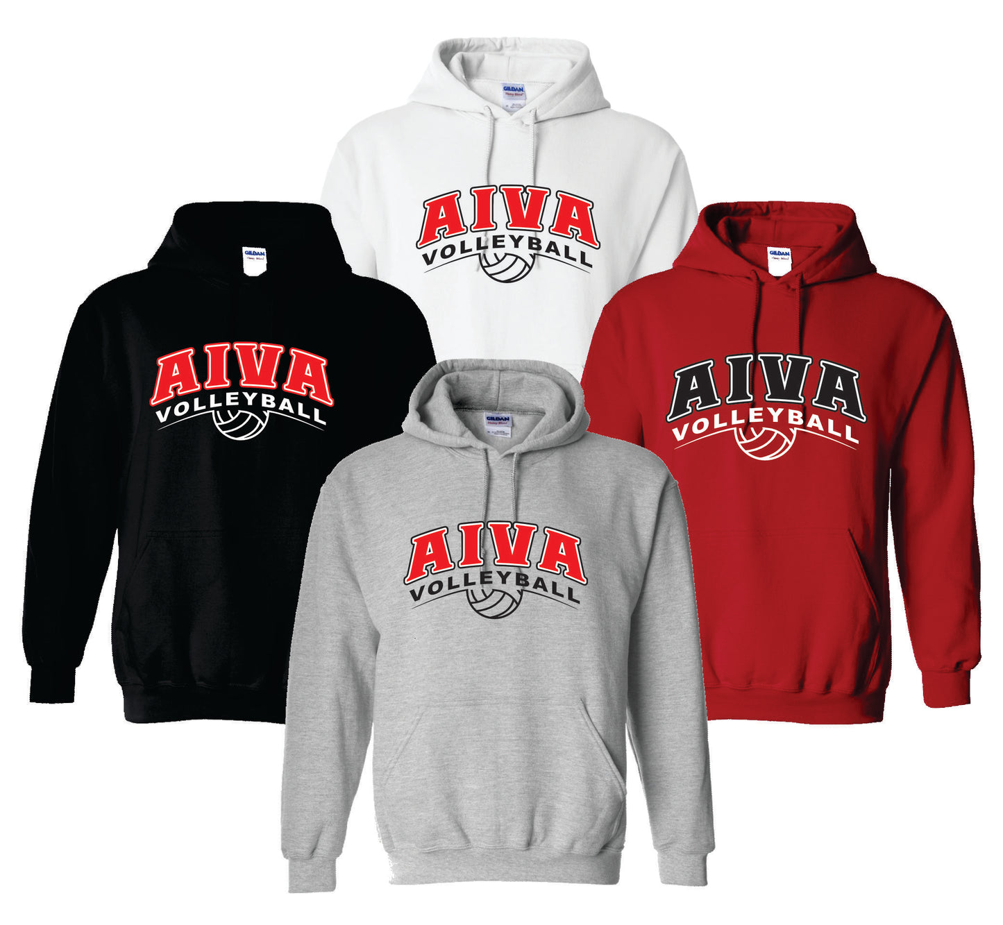 AIVA Gildan DryBlend 50/50 Hooded Sweatshirt