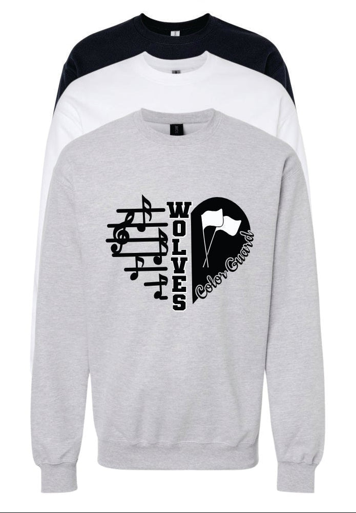 WOLVES COLORGUARD CREW SWEATSHIRT