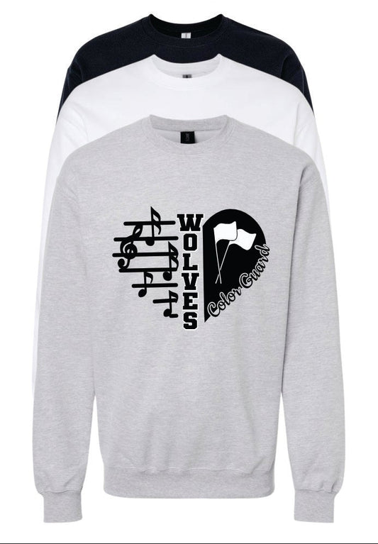 WOLVES COLORGUARD CREW SWEATSHIRT