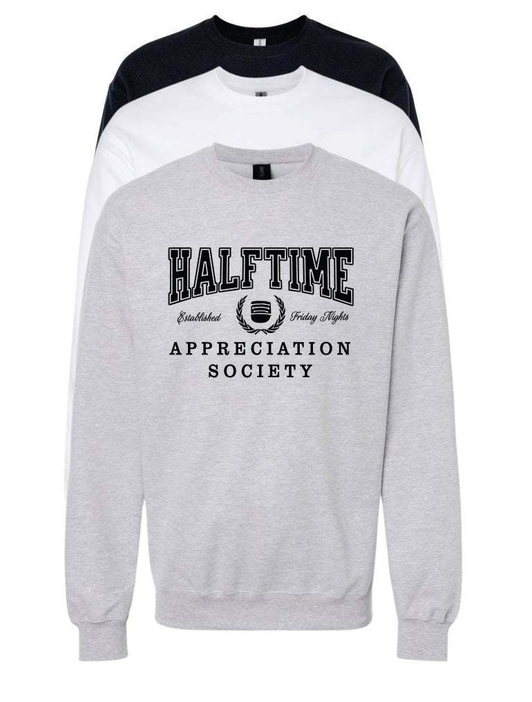 HALFTIME APPRECIATION SOCIETY CREW SWEATSHIRT