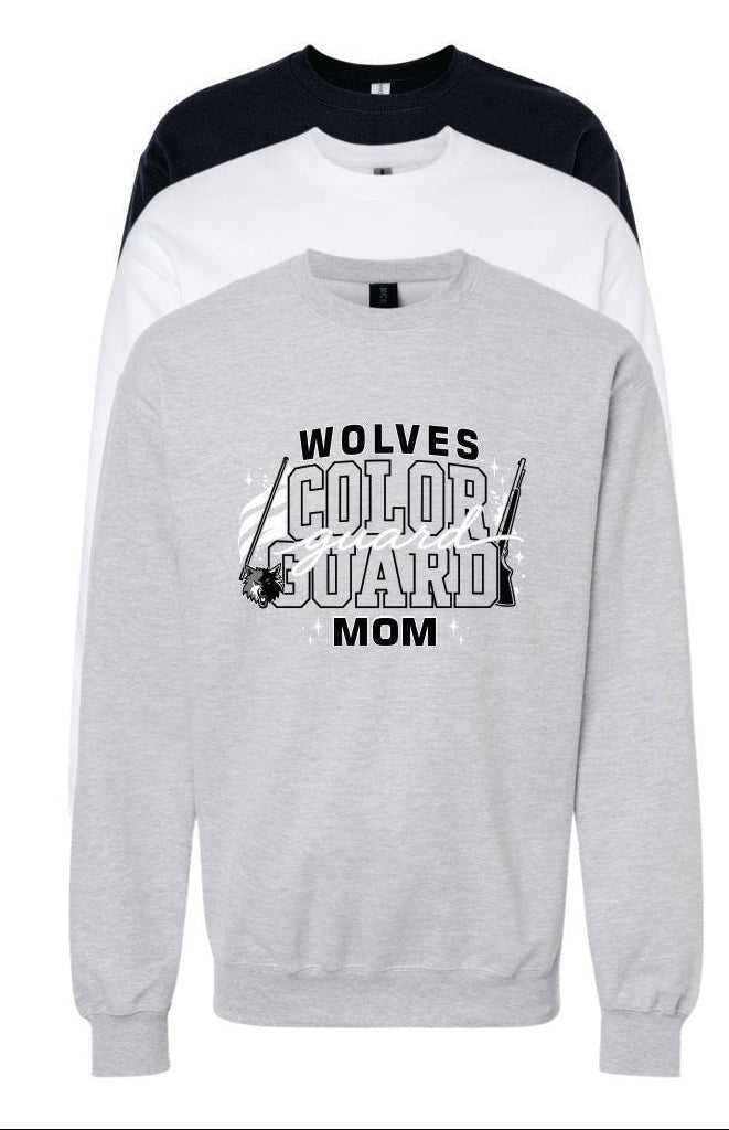 WOLVES COLORGUARD MOM/DAD CREW SWEATSHIRT