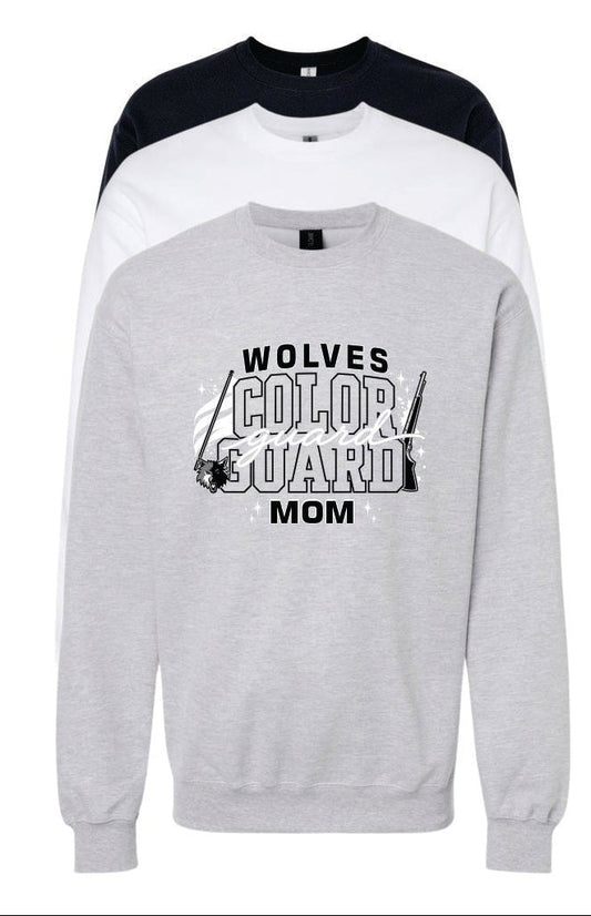 WOLVES COLORGUARD MOM/DAD CREW SWEATSHIRT
