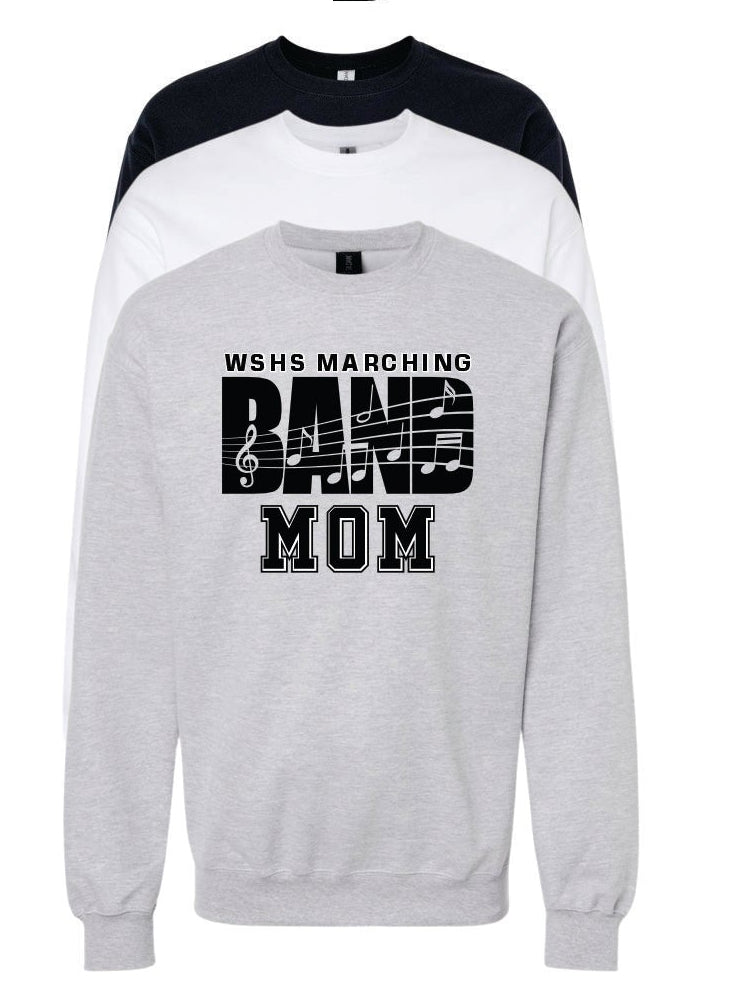 WSHS MARCHING BAND MOM/DAD CREW SWEATSHIRT