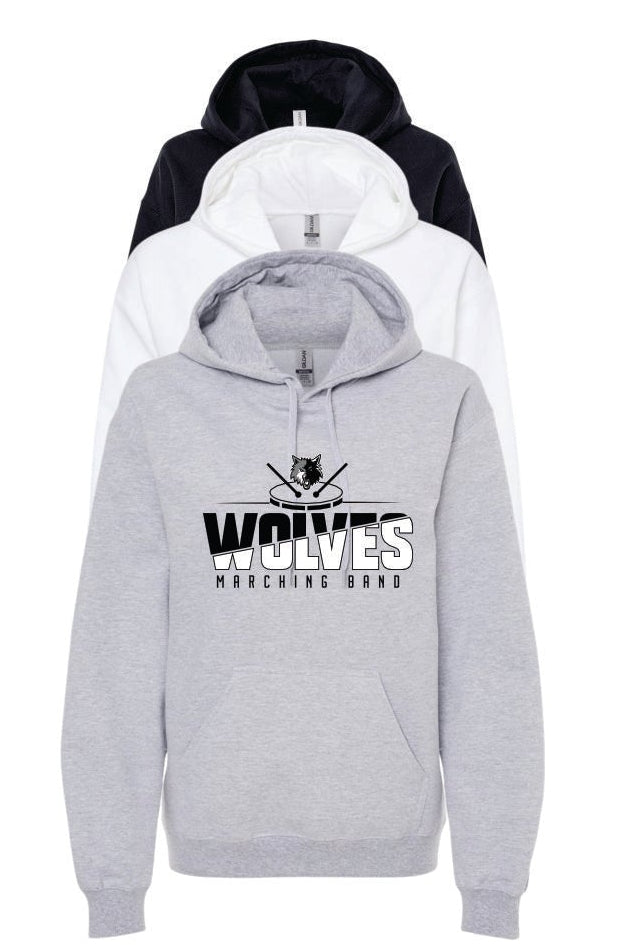 WOLVES MARCHING BAND HOODED SWEATSHIRT