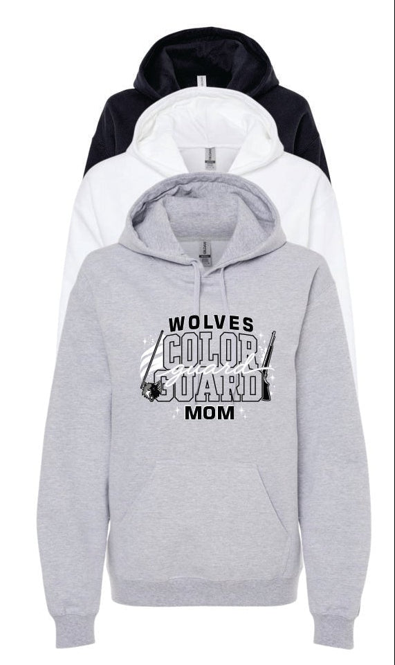 WOLVES COLORGUARD MOM/DAD HOODED SWEATSHIRT