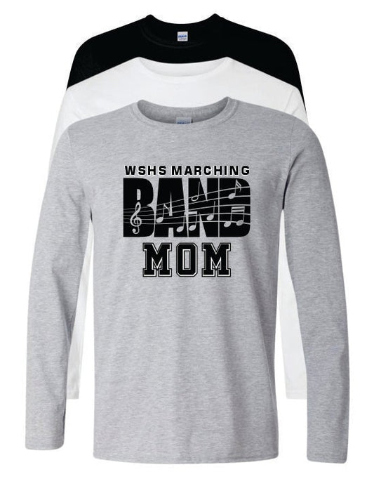 WSHS MARCHING BAND MOM/DAD LS TEE