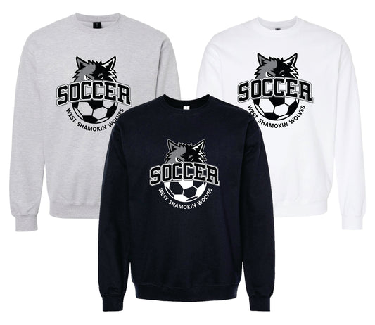 WSHS Soccer Soft-Style Crew Sweatshirt